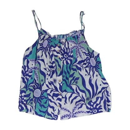 Blue Misc. Sleeveless Blouse