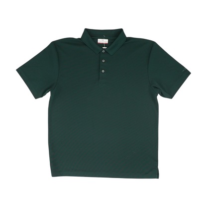 Green Solid Short Sleeve Polo