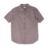 Maroon Check Short Sleeve Button Down