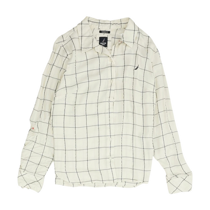 Ivory Check Button Down