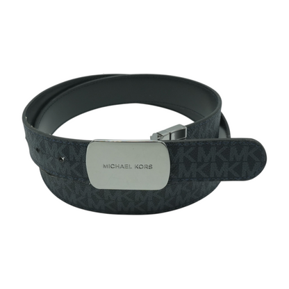 Black Reversible Faux Leather Belt