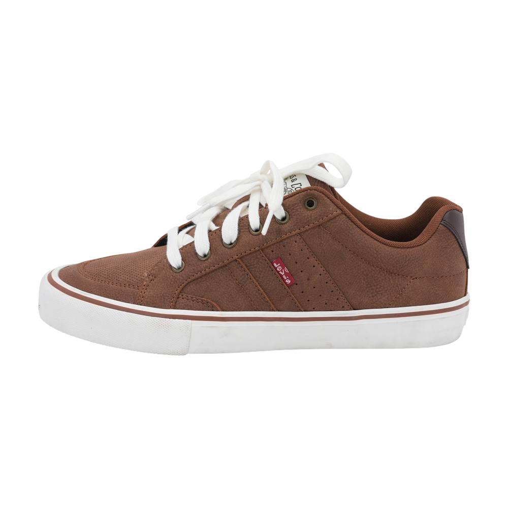 Brown Lace-Up Casual Shoes