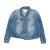 Jessica Simpson Blue Plus Size Solid Denim Jacket – Image 1