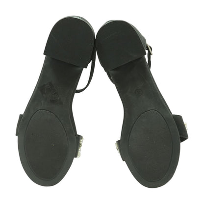 Maeve Jewel Black Sandals