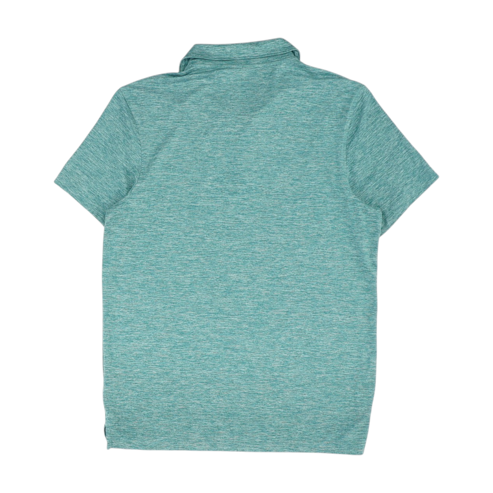 Green Solid Short Sleeve Polo
