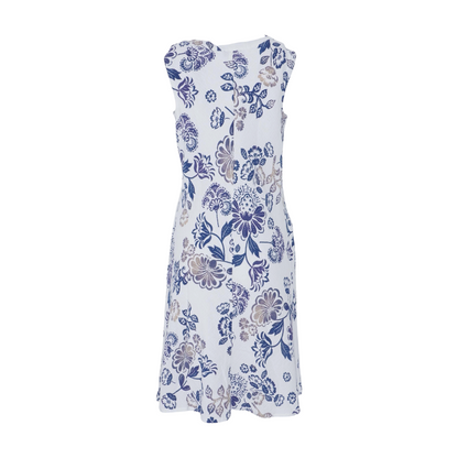 White Floral Midi Dress