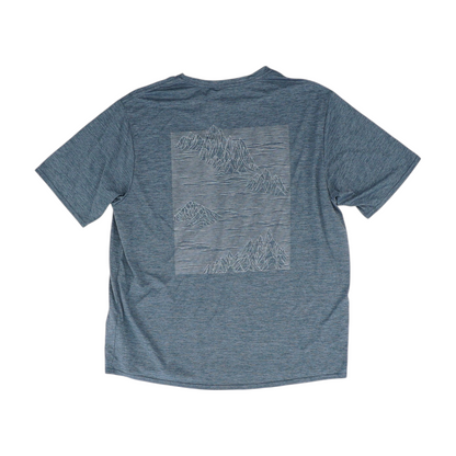 Navy Print Active T-Shirt