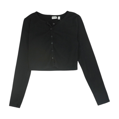 Black Cropped Blouse