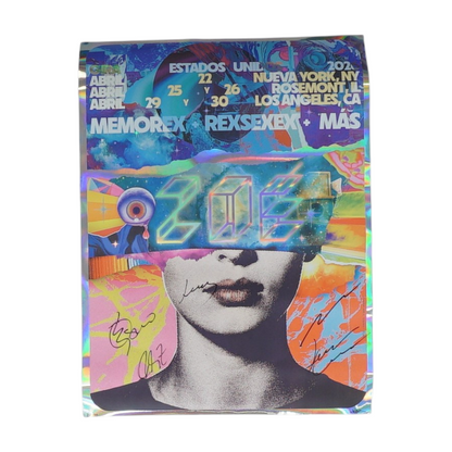 Autographed Zoe Memorex Rexsexex Mas 2026 Poster