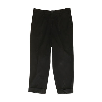 Black Solid Pants
