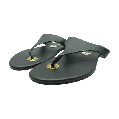 Black Flat Sandals