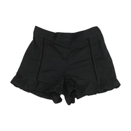Black Solid Chino Shorts