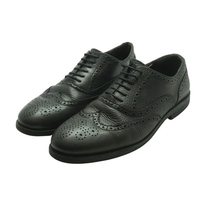 Black Leather Derby/oxford Dress Shoes