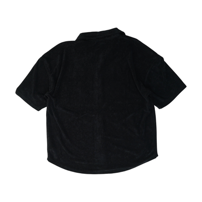 Black Solid Pajama Top