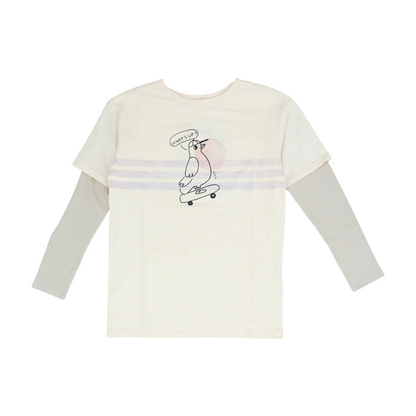 Beige Graphic T-Shirt