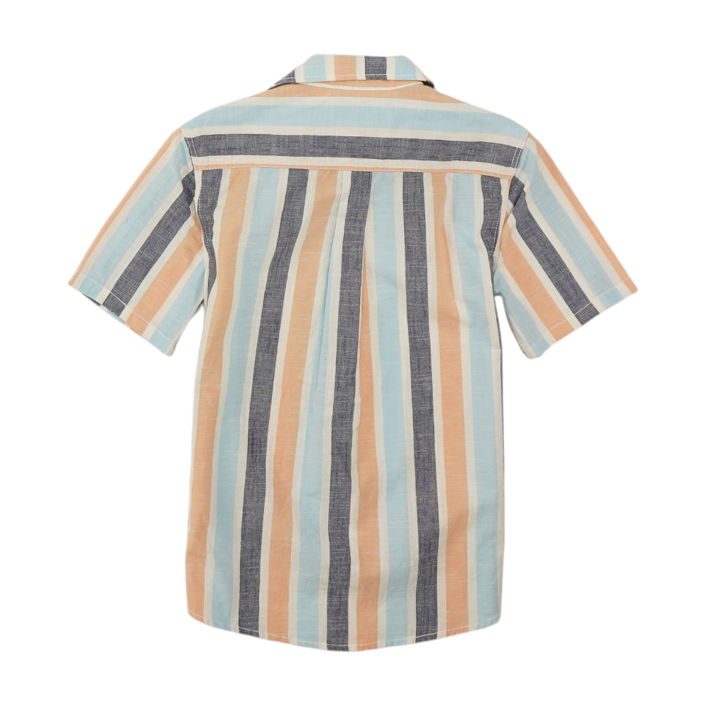Multi Striped Short Sleeve Button Down
