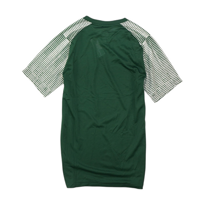 Green Color Block Active T-Shirt