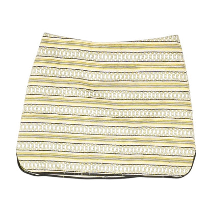 Yellow Geometric Mini Skirt