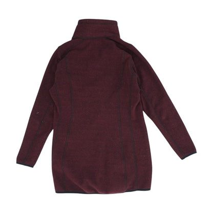 Burgundy Polka Dot Lightweight Coat