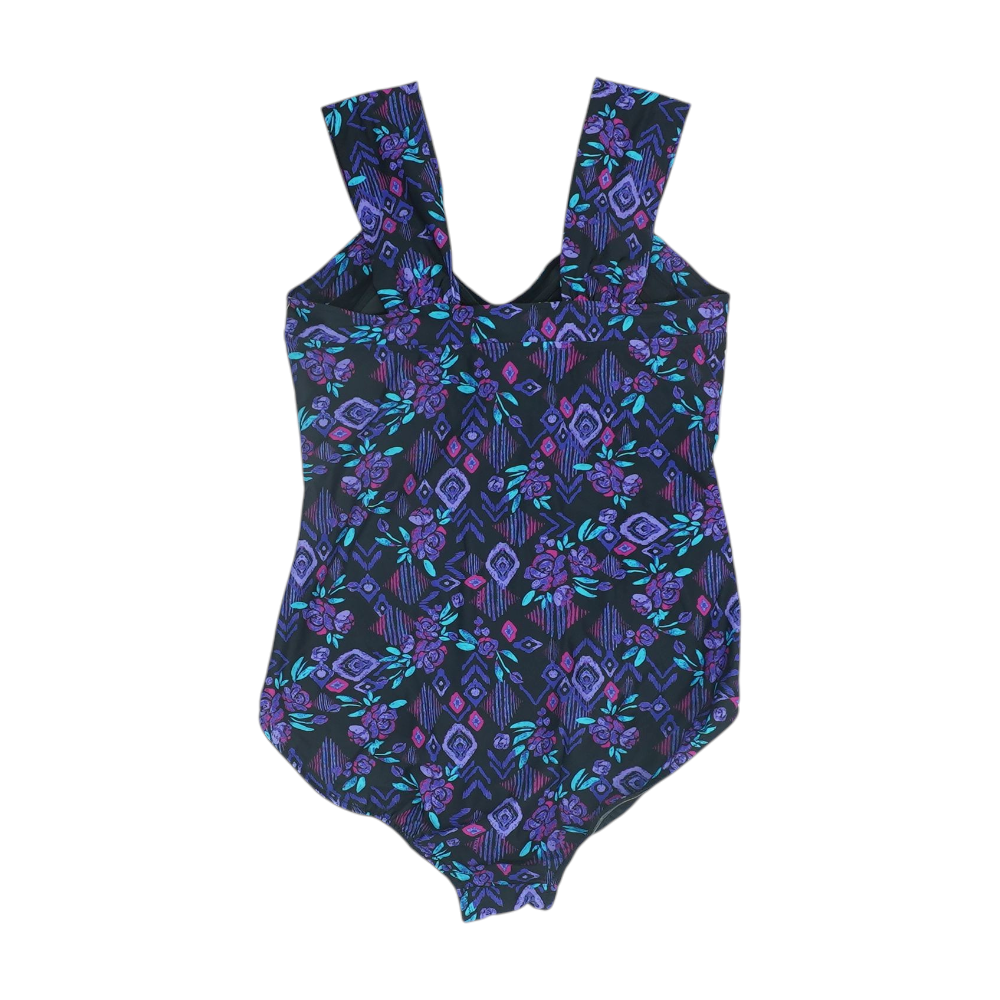 Purple Print One-Piece