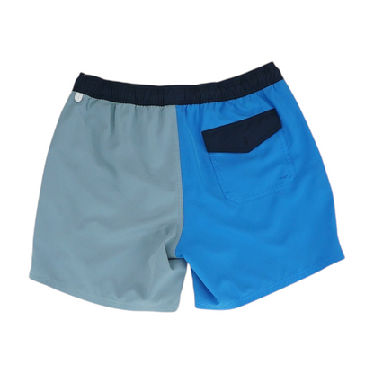 Blue Color Block Swim Bottom