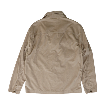 Khaki Solid Flannel Button Down