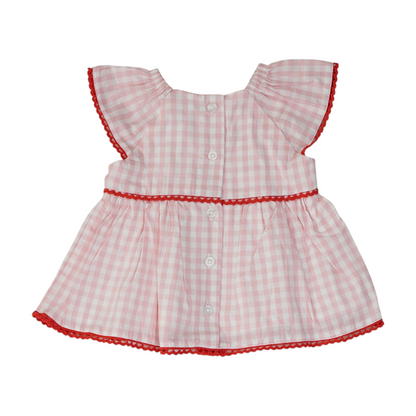Pink Check Dress