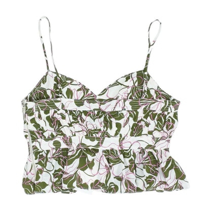 Green Floral Blouse