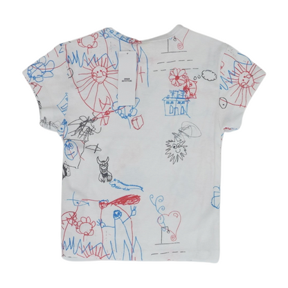 White Print T-Shirt
