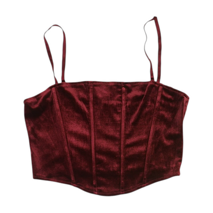 Red Cropped Blouse