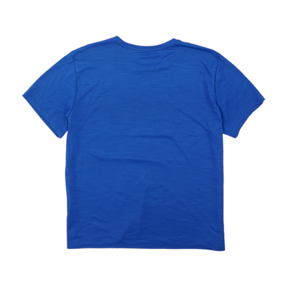 Blue Solid Active T-Shirt