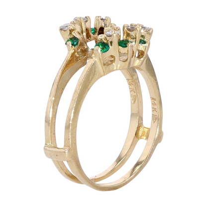 14K Sterling Silver Diamond Fashion Ring
