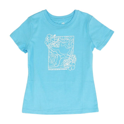 Blue Solid Crewneck T-Shirt