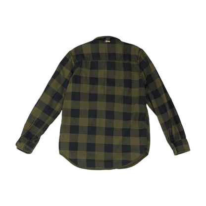 Green Flannel Button Down