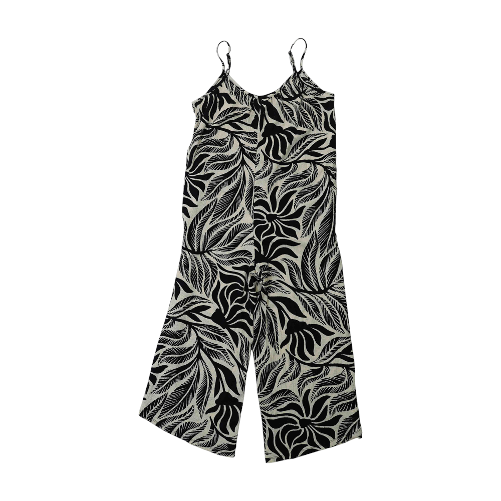 Black Tropical Jumpsuit