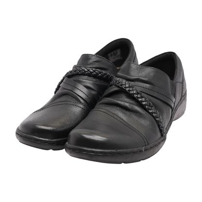Black Slip-On Flats