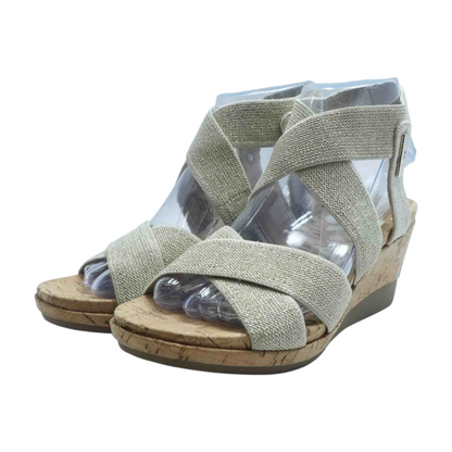 Gold Wedged Sandals