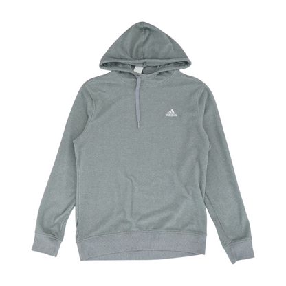 Gray Solid Hoodie Pullover