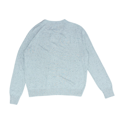 Gray Print Cardigan Sweater