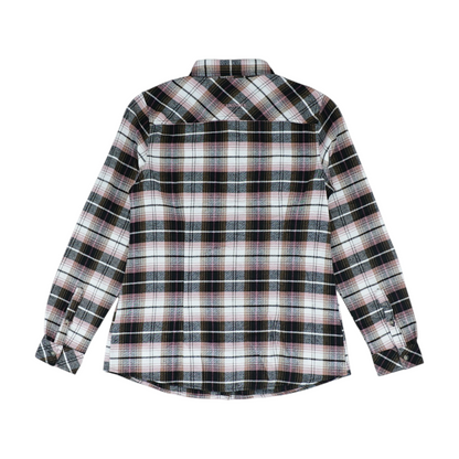 Black Plaid Flannel Button Down