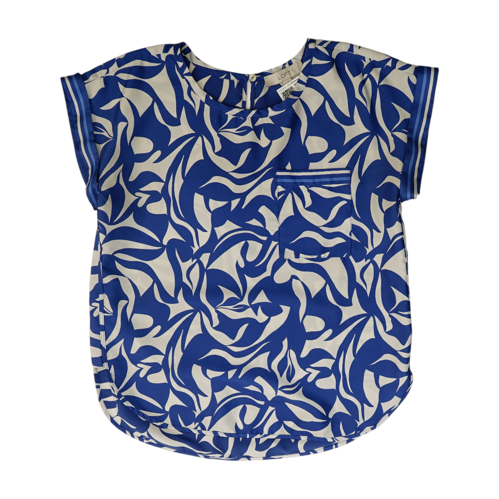 Blue Abstract Blouse