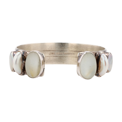Sterling Silver Mother of Pearl Cuff Bracelet