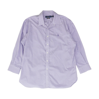 Blue Check Long Sleeve Button Down