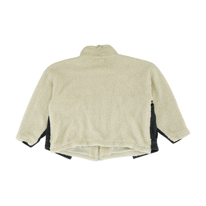 Beige Color Block Jacket