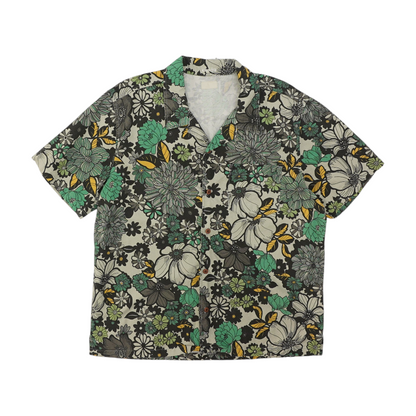 Multi Floral Short Sleeve Button Down