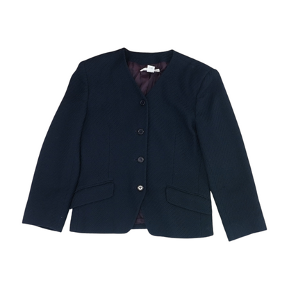 Vintage Navy Solid Blazer