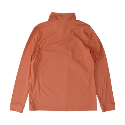 Coral Solid 1/4 Zip Pullover