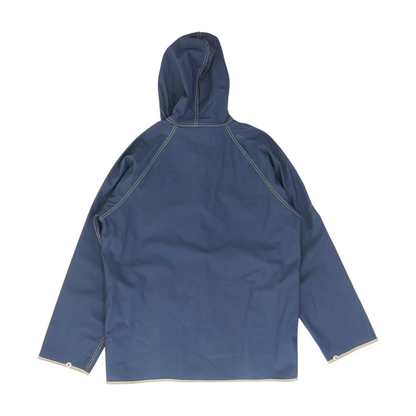 Navy Solid Rain Jacket