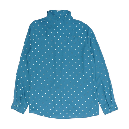Blue Polka Dot Button Down