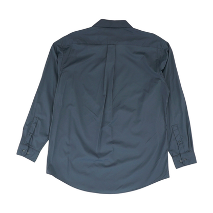 Black Solid Long Sleeve Button Down